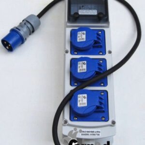 QUADRO ELETTRICO CANTIERE DISTRIBUZIONE MONOFASE 3 PRESE CON CERTIFICAZIONE 16A 011
