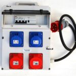 QUADRO ELETTRICO CANTIERE 4 PRESE MONOFASE TRIFASE CON CERTIFICAZIONE 16A 111