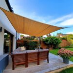 TENDA A VELA QUADRATO DA SOLE OMBREGGIANTE TELO PARASOLE GIARDINO 3x3 mt 539li