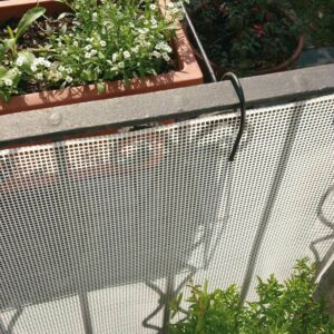 RETE PVC PLASTICA QUADRA H 100 RECINZIONE BALCONI PROTEZIONE BAMBINI A MISURA BIANCA LUNGH 10 METRI