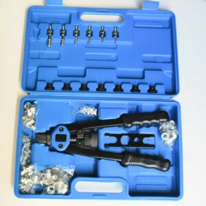 KIT 116 PZ RIVETTATRICE PER INSERTI RIVETTI FILETTATI M3 M4 M5 M6 M8 M10 M12 B