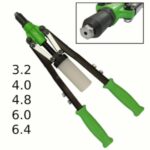 RIVETTATRICE MANUALE 450 MM 5 TESTINE INSERTI RIVETTI 3.2 4.0 4.8 6.0 6.4 757 VE
