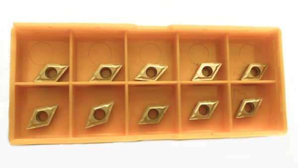 10 PLACCHETTE INSERTO UTENSILI TORNIO INSERTI A ROMBO LATO 7 MM PLACCHETTE