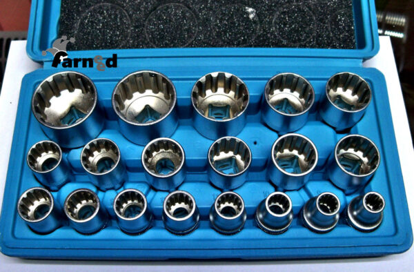 SET CHIAVI BUSSOLA BUSSOLE MULTILOCK XZN 19 PEZZI 8-32 MM CHROME VANADIUM 561