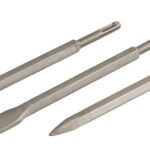 SET SCALPELLI 3 PZ SCALPELLO SDS PLUS PUNTA PIATTA PER DEMOLITORE PNEUMATICO 113