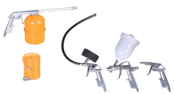 KIT 5 PZ ACCESSORI COMPRESSORE ARIA COMPRESSA AEROGRAFO SOFFIAGGIO TUBO 828 HOT