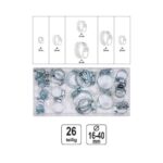 SET 26 PEZZI FASCETTE STRINGITUBO IN ACCIAIO ASSORTIMENTO TUBI TUBO MORSETTI 304