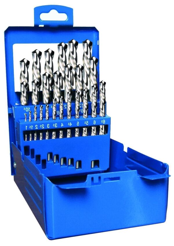 SET 25 PUNTE TRAPANO PER ACCIAIO GHISA ALLUMINIO FERRO 347