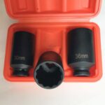 SET BUSSOLE 3 PZ 1/2" POLIGONALI RINFORZATE CEMENTATE AVVITATORE 30 32 36 MM 536