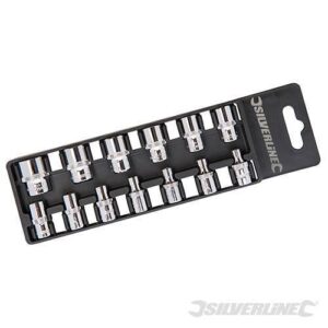 SET 13 PZ CHIAVE CHIAVI BUSSOLA BUSSOLE METRICI ESAGONALI A 1/4 4-14 SILV 581