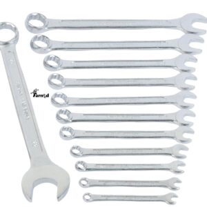 SERIE KIT SET 12 PZ CHIAVI COMBINATE FISSE E STELLA 6 - 24 CHROME VANADIUM 903
