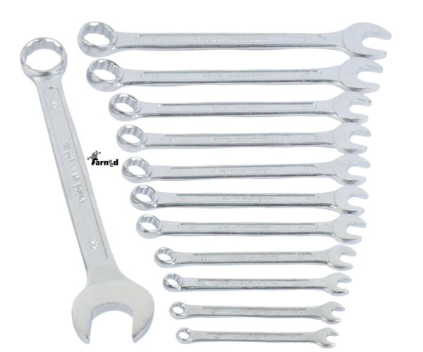 SERIE KIT SET 12 PZ CHIAVI COMBINATE FISSE E STELLA 6 - 24 CHROME VANADIUM 903