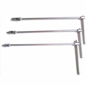 SET 3pz CHIAVI A T SNODATA LUNGA BUSSOLE ATTACCO QUADRO 1/2" 1/4" 3/8"