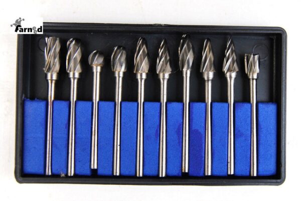SET FRESE PUNTE AL CARBURO DI TUNGSTENO 3x6mm TRAPANO SMERIGLIATRICE 233