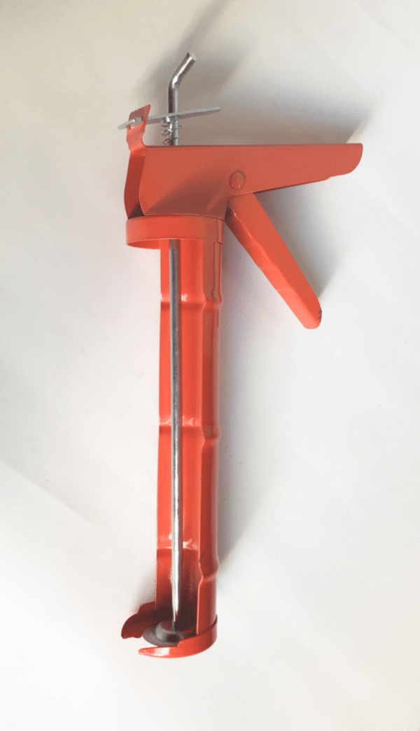 PISTOLA SIRINGA EROGATORE FORA CARTUCCE SILICONE SIGILLANTE APERTA MASTICE RO