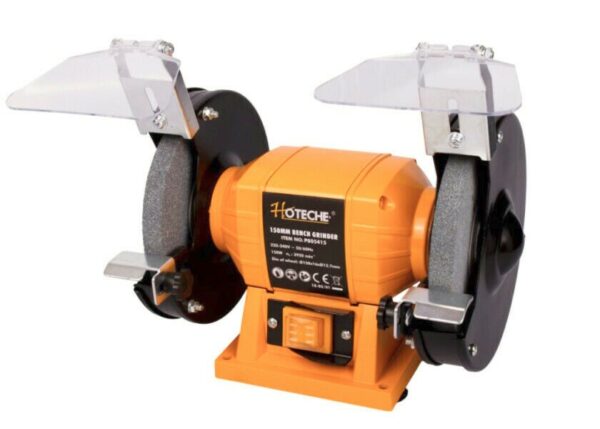 SMERIGLIATRICE MOLA DA BANCO 150 W DOPPIA PIETRA 2 PIETRE MOLATRICE 150 MM 462HO