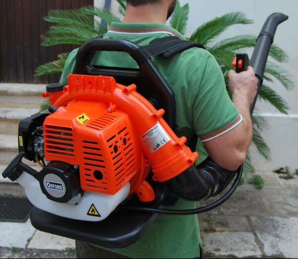 SOFFIATORE VENTILATORE A SPALLA ZAINO 52 cc SCOPPIO GIARDINO FOGLIE ox