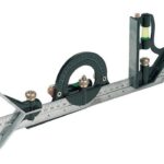SET SQUADRE SQUADRA COMBINATE CON LIVELLA METRICA LAMA ACCIAIO 300 MM 849 SILV