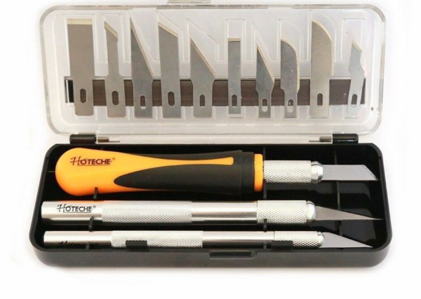 KIT SET 16 TAGLIERINI TAGLIERINO COLTELLO TAGLIA BALSA LAMA LAME TAGLIO 945 HOT