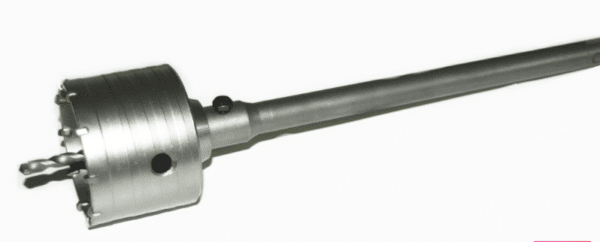 FRESA A TAZZA MM 120 CAROTATRICE CON ASTA SDS max 350 MM CEMENTO MURO MATTONI