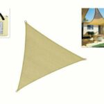 TENDA A VELA TRIANGOLARE DA SOLE OMBREGGIANTE TELO PARASOLE GIARDINO 3X3X3 346