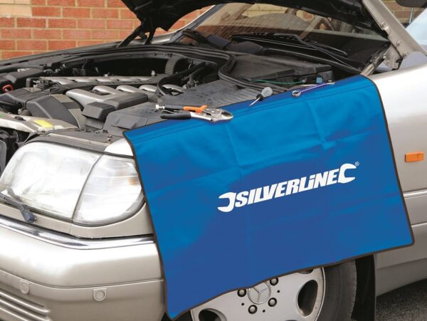 ATTREZZI OFFICINA TELO COPERTA PROTEZIONE CARROZZERIA MAGNETICO MECCANICI AUTO SILVERLINE
