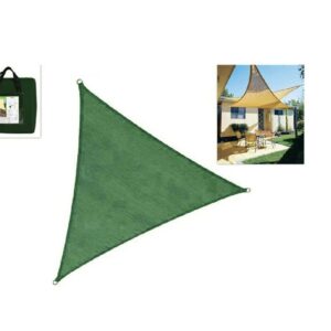 TENDA A VELA TRIANGOLARE DA SOLE OMBREGGIANTE TELO PARASOLE GIARDINO 3 mt 360