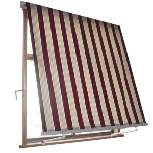 TENDA SOLE CADUTA 2,5X2,5 MT SENZA CASSONETTO BRACCI BEIGE BORDEAUX BALCONE 093