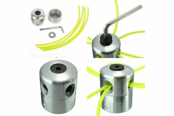 TESTINA ALLUMINIO UNIVERSALE DECESPUGLIATORE TOSAERBA TAGLIAERBA 4FILI 916