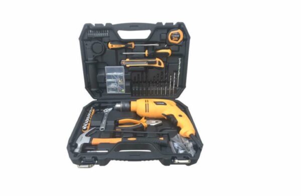TRAPANO ELETTRICO PERCUSSIONE 600W 13mm 110 ACCESSORI VALIGETTA TRAPANI HOT 742