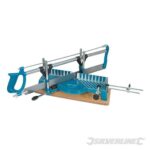 TRONCATRICE SEGATRICE DA BANCO MANUALE SEGA TAGLIA LEGNO CORINICI 550 MM 829 SILV