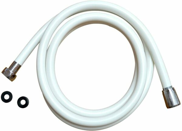 TUBO DOCCIA DOCCETTA DOCCINO VASCA DA BAGNO FLESSIBILE PVC 2,4 MT BIANCO 949