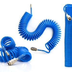 TUBO TUBI ARIA COMPRESSA SPIRALE 10 MT METRI FLESSIBILE COMPRESSORE RACCORDO 137