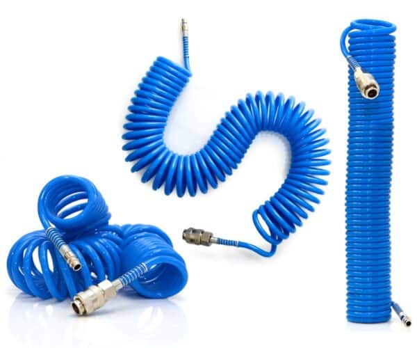 TUBO TUBI ARIA COMPRESSA SPIRALE 10 MT METRI FLESSIBILE COMPRESSORE RACCORDO 137