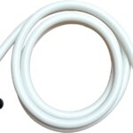 TUBO DOCCIA DOCCETTA DOCCINO VASCA DA BAGNO FLESSIBILE PVC 1,80 MT 180 CM BIANCO 932