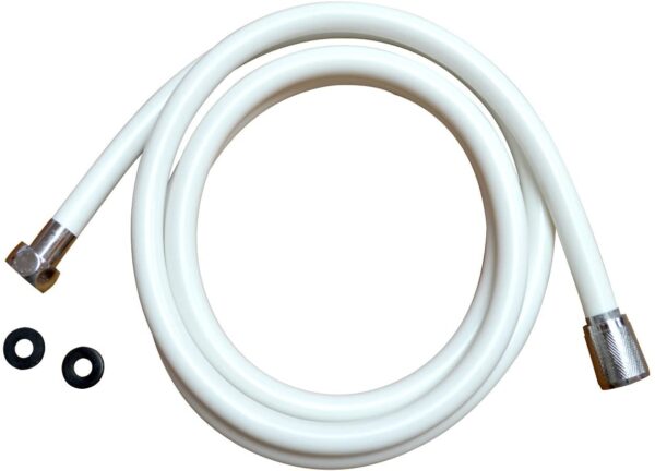 TUBO DOCCIA DOCCETTA DOCCINO VASCA DA BAGNO FLESSIBILE PVC 1,80 MT 180 CM BIANCO 932