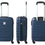 VALIGIA TROLLEY BAGAGLIO A MANO VIAGGIO RIGIDA LEGGERA IN ABS 4 RUOTE 026