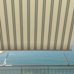 TENDA SOLE CADUTA 3X2,45 MT SENZA CASSONETTO BRACCI BEIGE VERDE RIGATA BALCONE 389