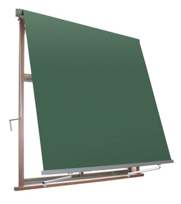 TENDA SOLE CADUTA 2,5X2,5 MT SENZA CASSONETTO BRACCI VERDE BALCONE OMBRA 508
