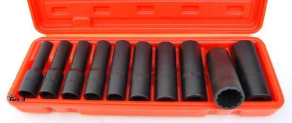 10 BUSSOLE XZN MILLERIGHE LUNGHE RINFORZATE 1/2" IMPATTO AVVITATORE 10-24mm 103C
