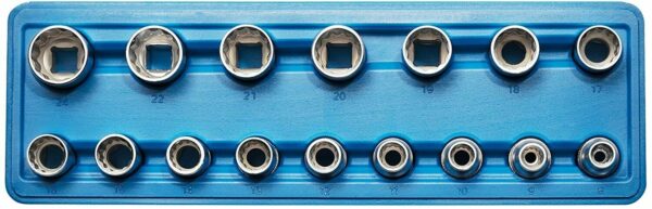 BUSSOLE 16 PEZZI 1/2 DALLA 8 ALLA 24 MM MULTILOCK POLIGONALI SK 442