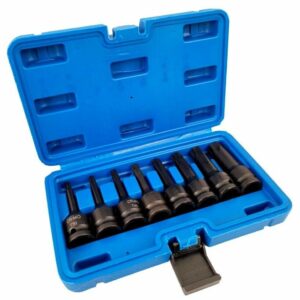 SET KIT CHIAVI BUSSOLE BUSSOLA TORX 1/2 IMPATTO LUNGHE T30 T80 78MM LUNGO 495