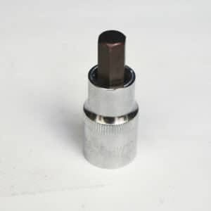 CHIAVE A BUSSOLA ESAGONALE H10 CORTA PUNTA 55 MM 1/2" BUSSOLE ACCIAIO CHIAVI