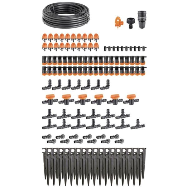 KIT DRIP GIARDINO IRRIGAZIONE INNAFFIARE ANNAFFIARE A GOCCIA FINO A 60 PIANTE CLABER90767