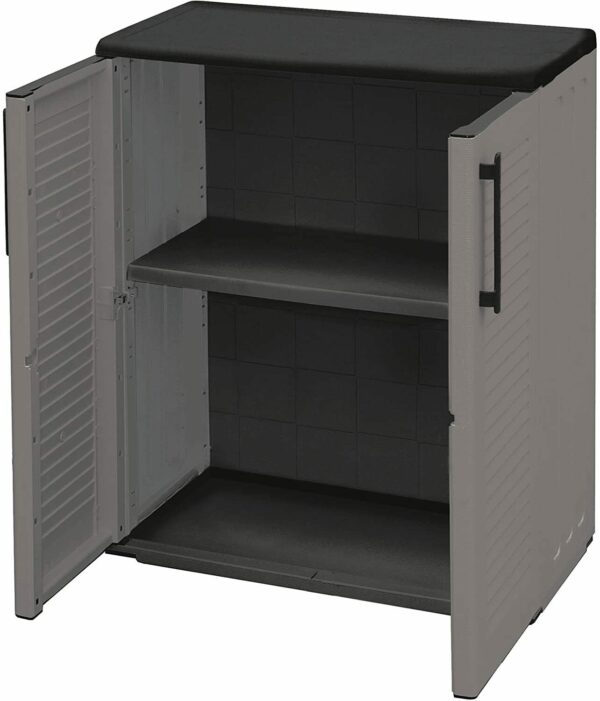 ARMADIO ARMADIETTO IN RESINA BASSO ESTERNO BALCONE GIARDINO BOX 68x37x84cm 149AP