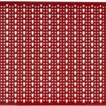 PANNELLO FORATO PORTA ATTREZZI UTENSILI UTENSILI DA LAVORO MURO PARETE 578 ROSSO CON GANCI