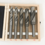 PUNTE TRAPANO 5 PZ PER FERRO HSS 14 25 MM RIDOTTE METALLO ACCIAIO CASSETTA SK