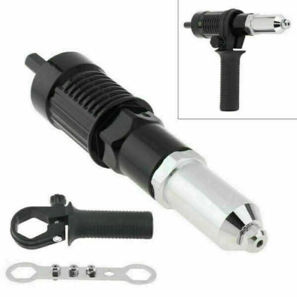 RIVETTATRICE PER TRAPANO AVVITATORE ELETTRICO BATTERIA BATTERIE RIVETTI LS nero