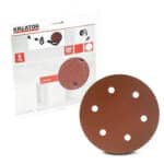 5PZ DISCHI CARTA ABRASIVA DA MURO LEVIGATRICE CARTEGGIATRICE GRANA 100 225MM 644