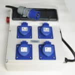 QUADRO ELETTRICO DA CANTIERE DISTRIBUZIONE 4 PRESE CERTIFICAZIONE TASTO EMERGENZA 16A PO-FRI108P